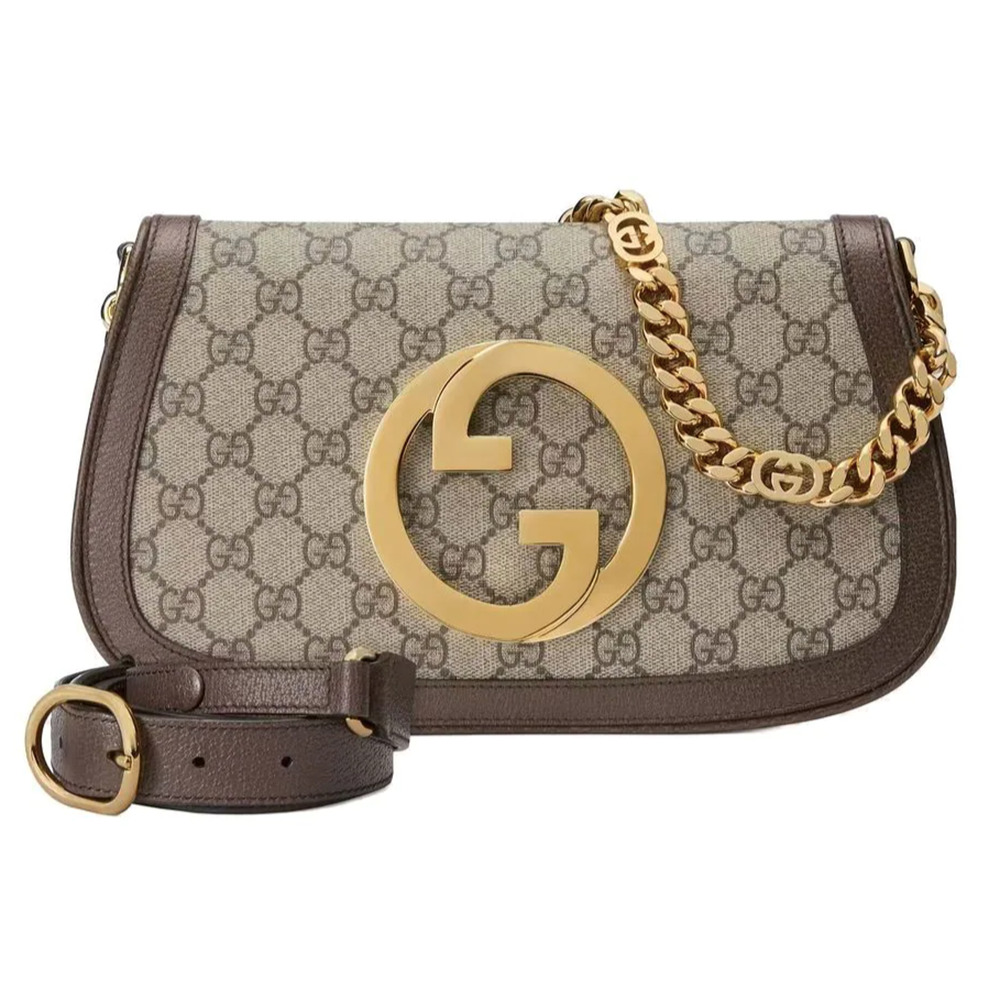 $3100 NEW GUCCI BLONDIE GG LOGO SHOULDER BAG PURSE AUTHENTIC